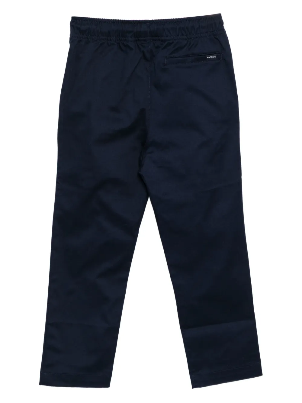 Lacoste Stretch katoenen gabardine broek Blauw