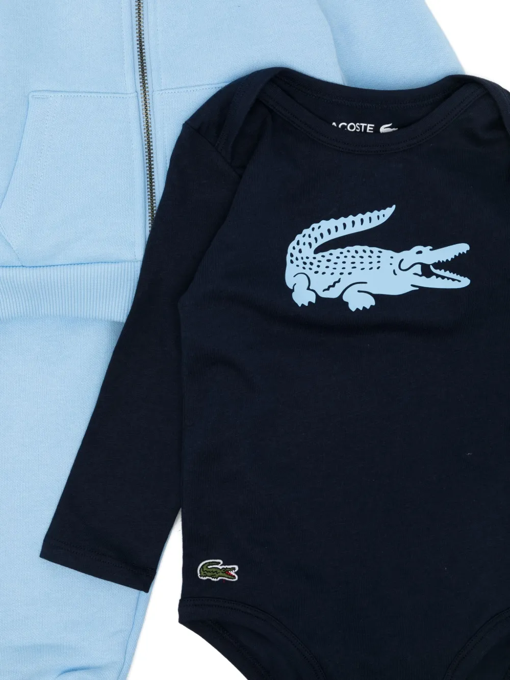 Lacoste Trainingspak met geborduurd logo Blauw