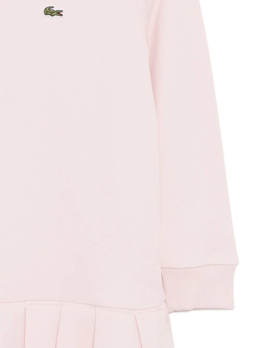 Lacoste Logo-embroidered Dress In Pink