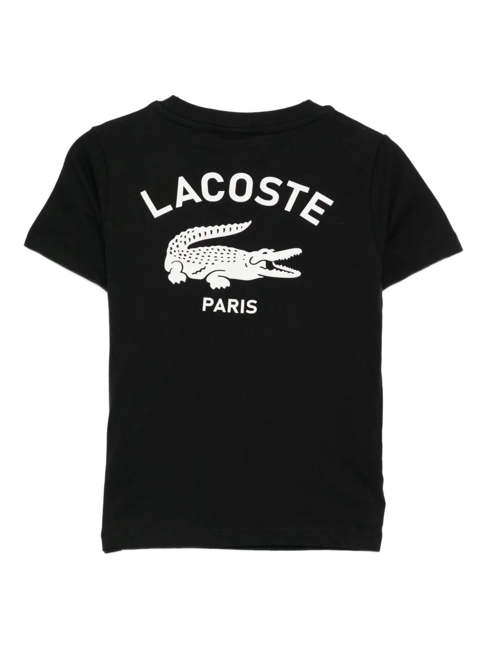 Lacoste Katoenen T-shirt met print Zwart