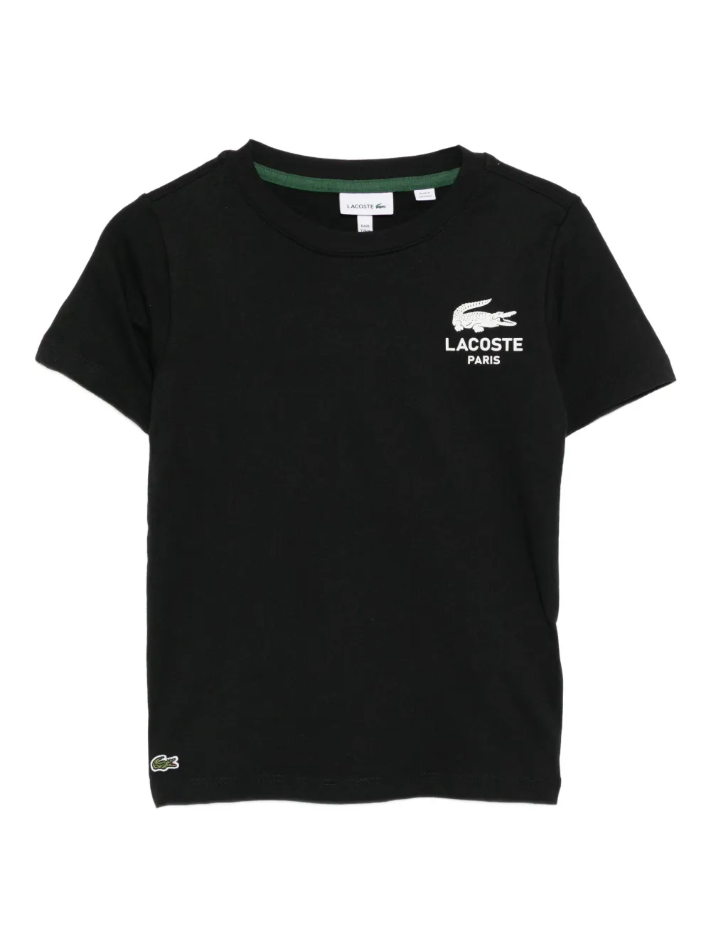 Lacoste print cotton T-shirt - Nero