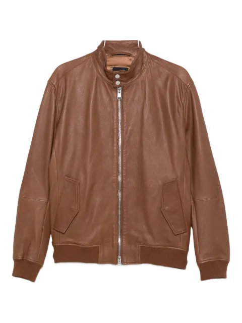 BOSS chamarra bomber de piel