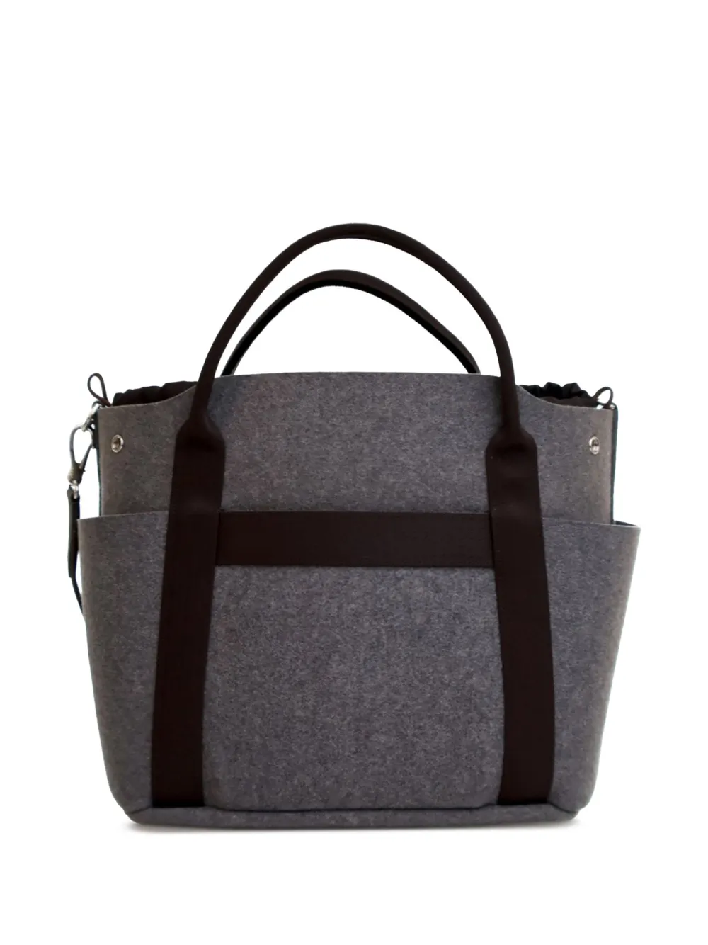 Pre-owned Hermes 2023 Feutre Sac De Pansage Groom Bag Satchel In Brown