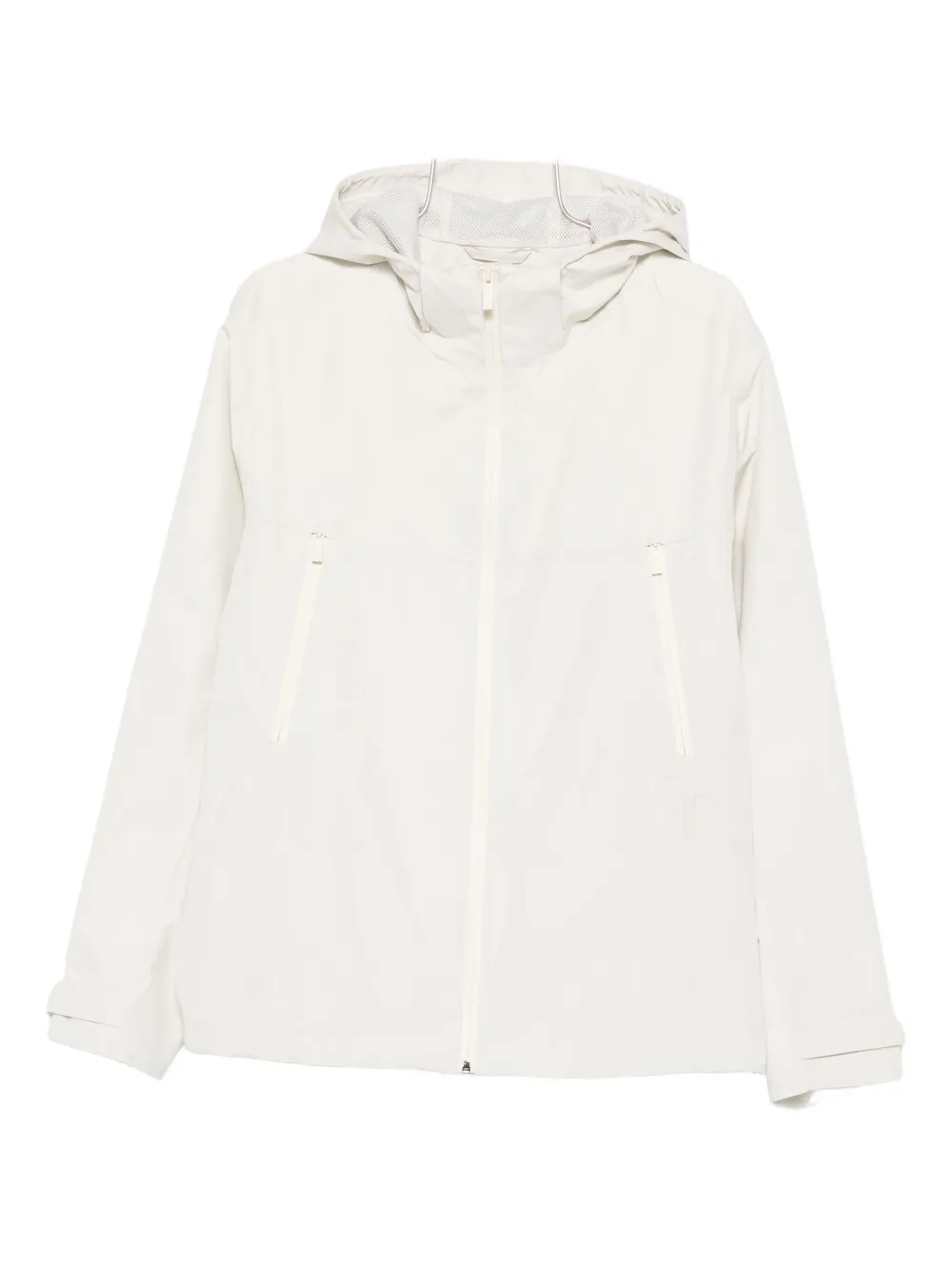Hugo Boss Long-sleeved Hooded Jacket In White