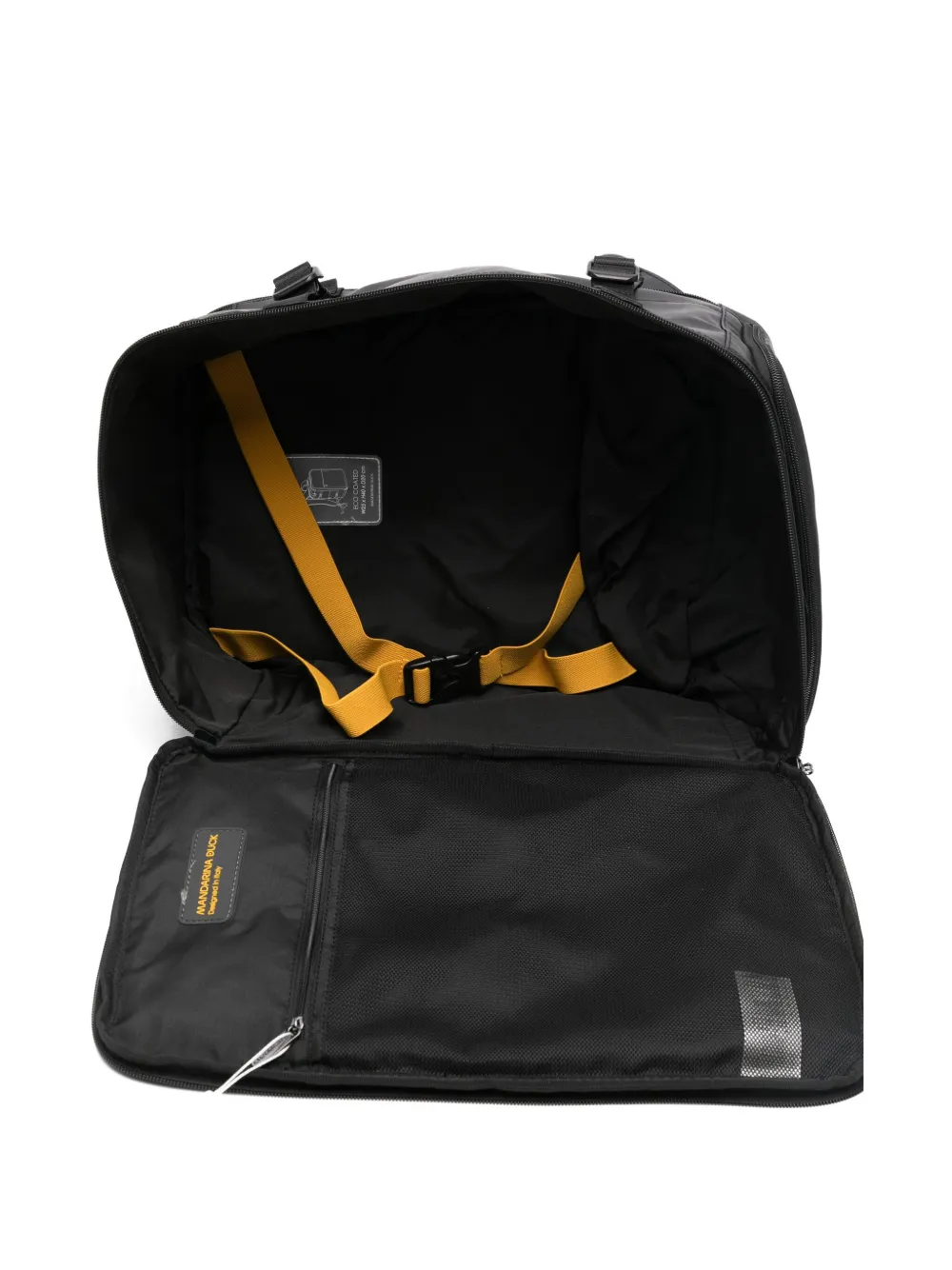 Mandarina Duck Eco Coated Travel Backpack In Black