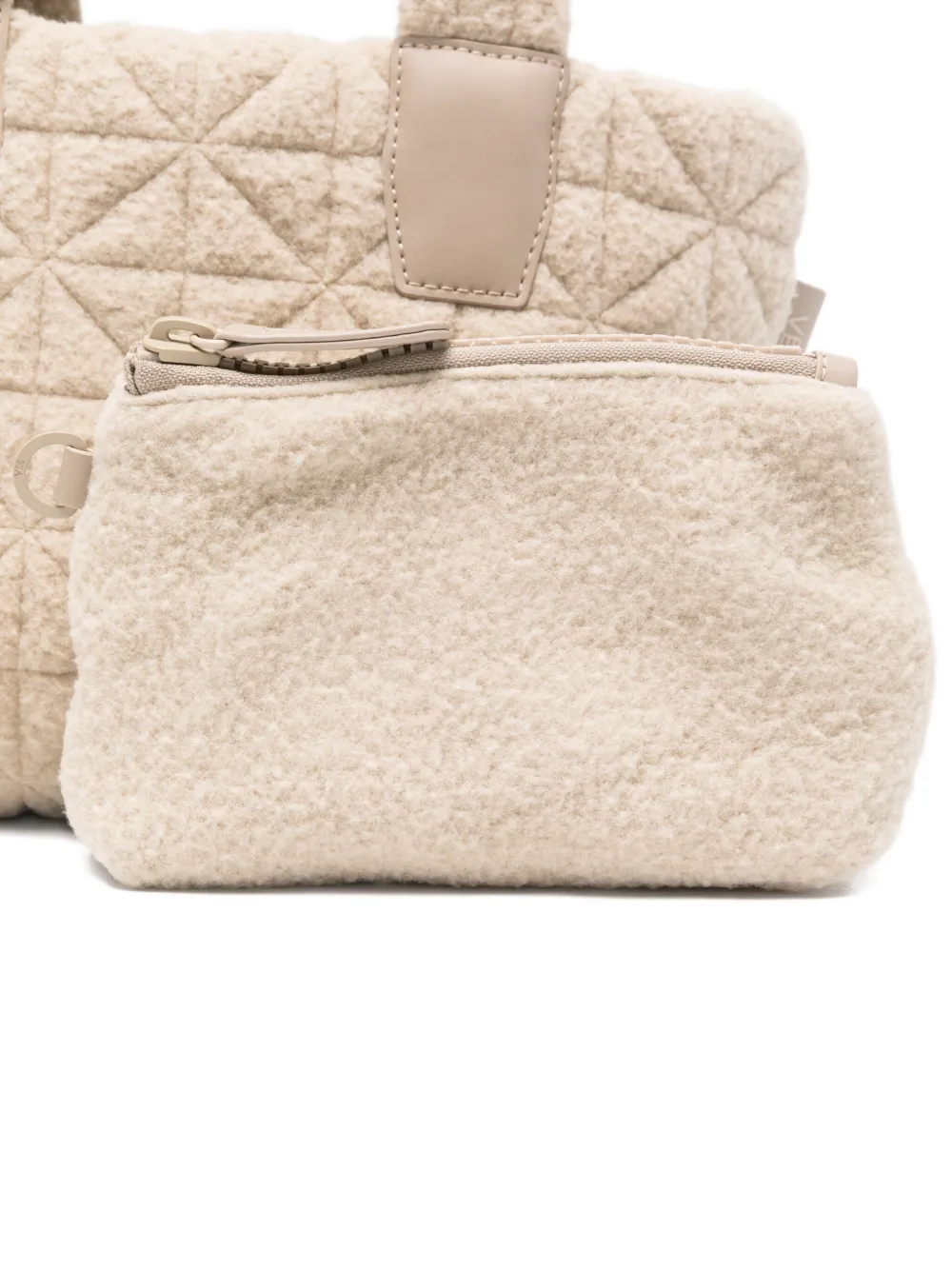 Veecollective Quilted Tote Bag In Neutral