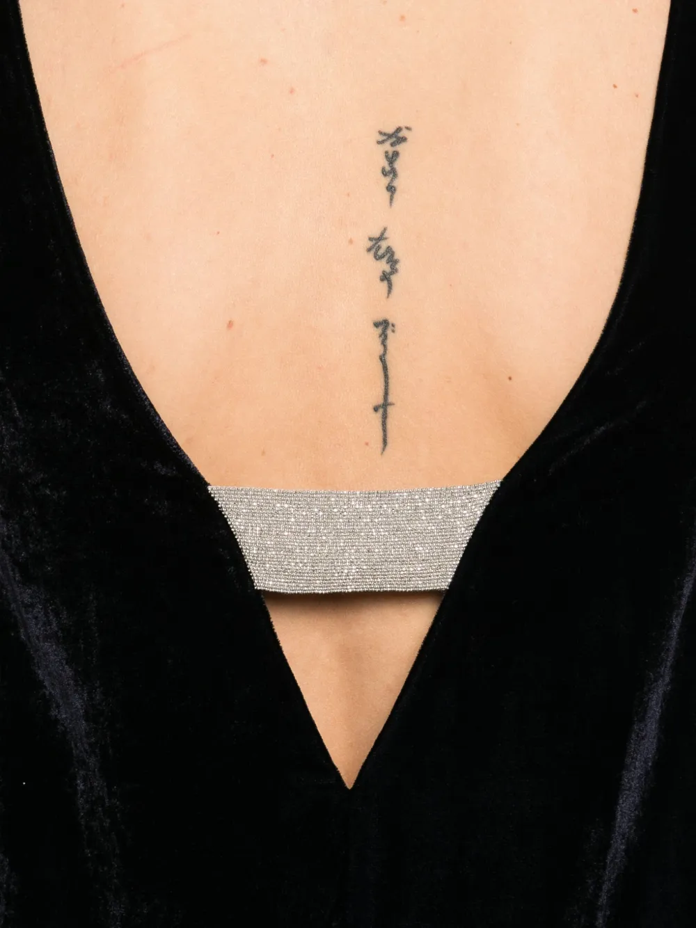 Peserico Mouwloze maxi-jurk Zwart