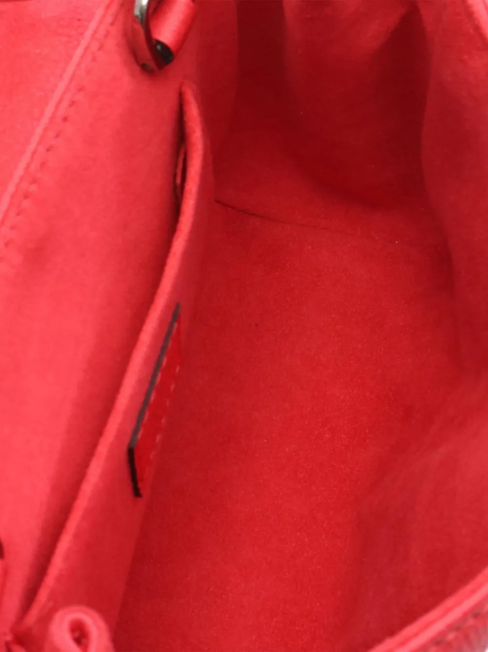 Pre-owned Louis Vuitton 2016 Monogram Empreinte Saint Germain Bb Crossbody Bag In Red