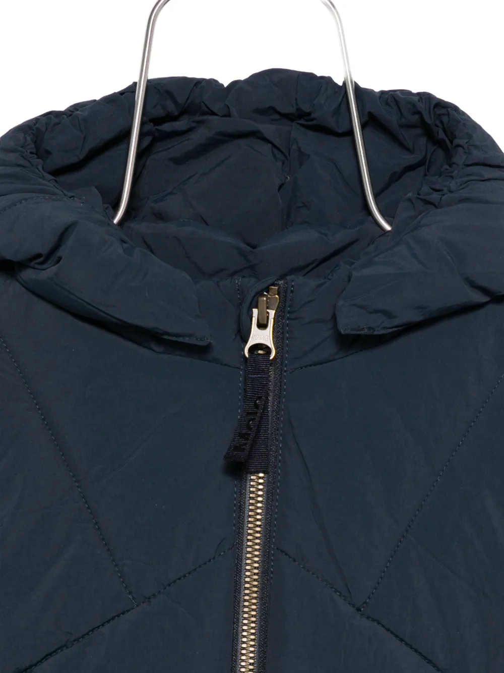 Molo Hooded Quilted Jacket In Blue