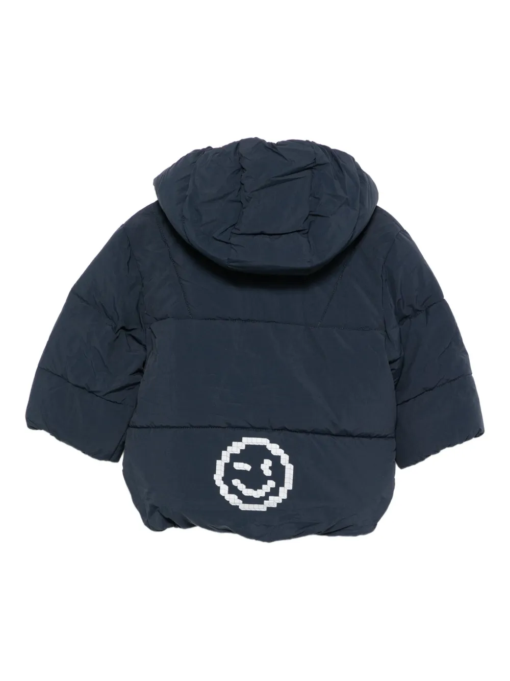 Molo Hooded Quilted Jacket In Blue