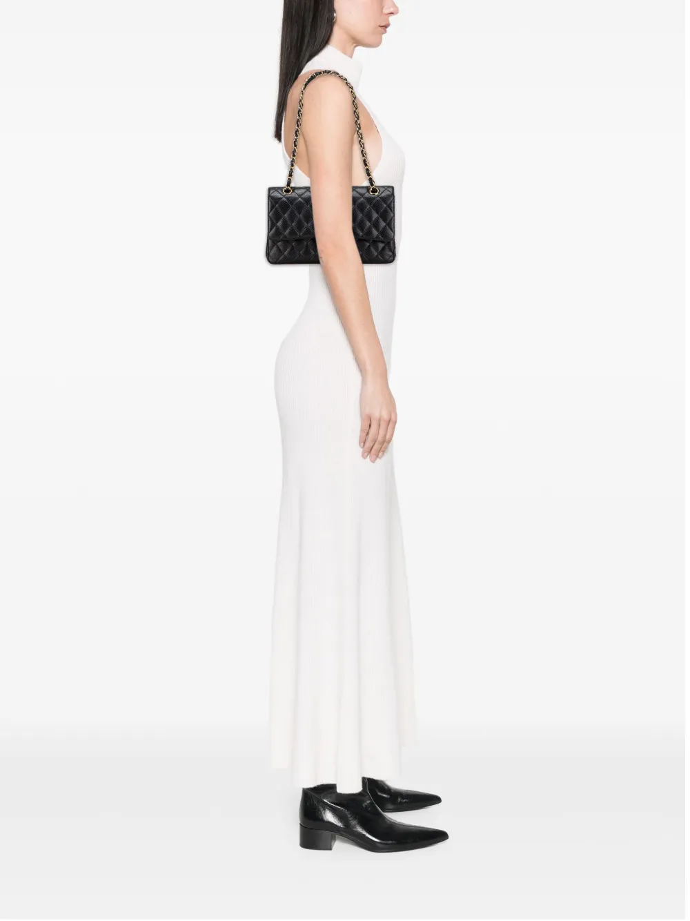 CHANEL Pre-Owned 2010-2011 Medium Classic Caviar Double Flap shoulder bag | Pre-Owned | Image 2