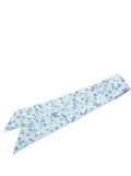 Hermès Pre-Owned 1990-2010 Red Berries Silk Twilly Scarf scarves - Blue