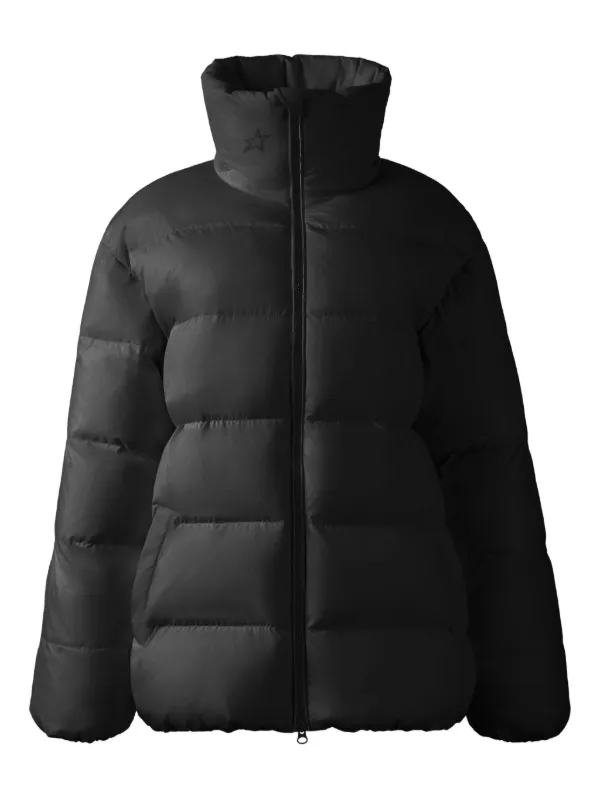 Perfect Moment Logo-print High-neck Coat in Black