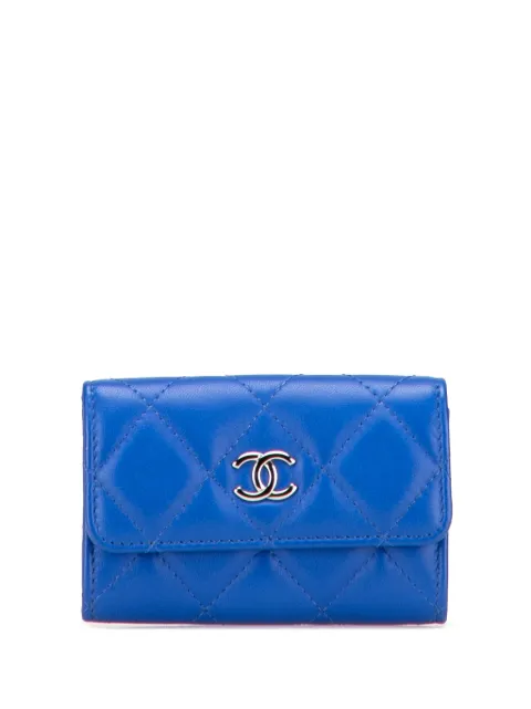 CHANEL Pre-Owned 2019 CC Quilted Lambskin Flap card holder