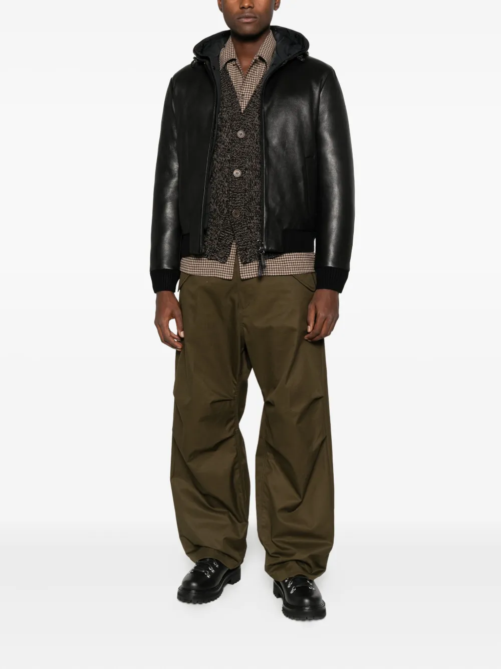 THE JACK LEATHERS hooded leather jacket | Hooded Jackets | Image 2