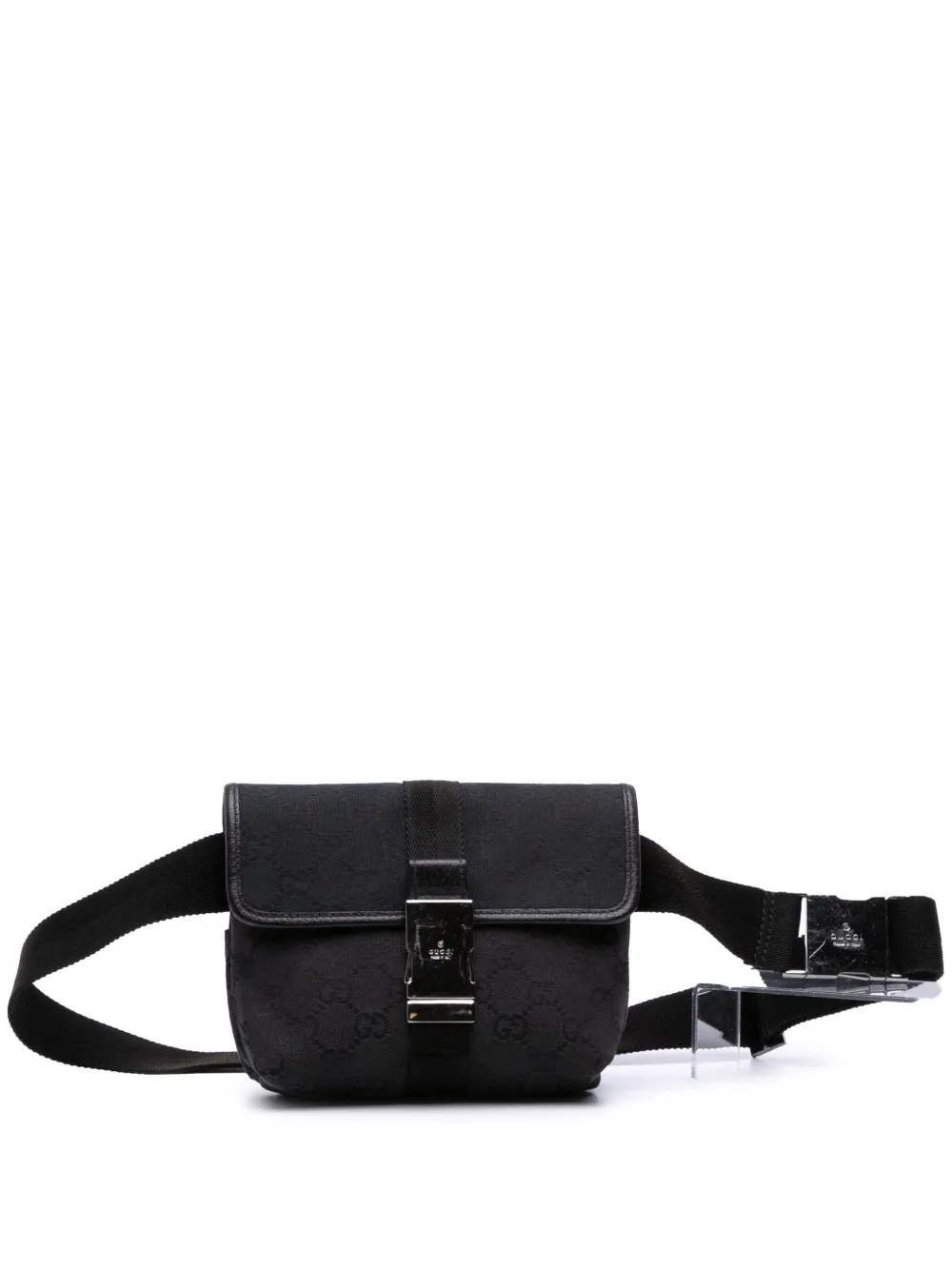 Gucci Pre-Owned 2000-2015 GGキャンバス ベルトバッグ - ブラック Gucci Pre-Owned 2000-2015 GGキャンバス ベルトバッグ - ブラック