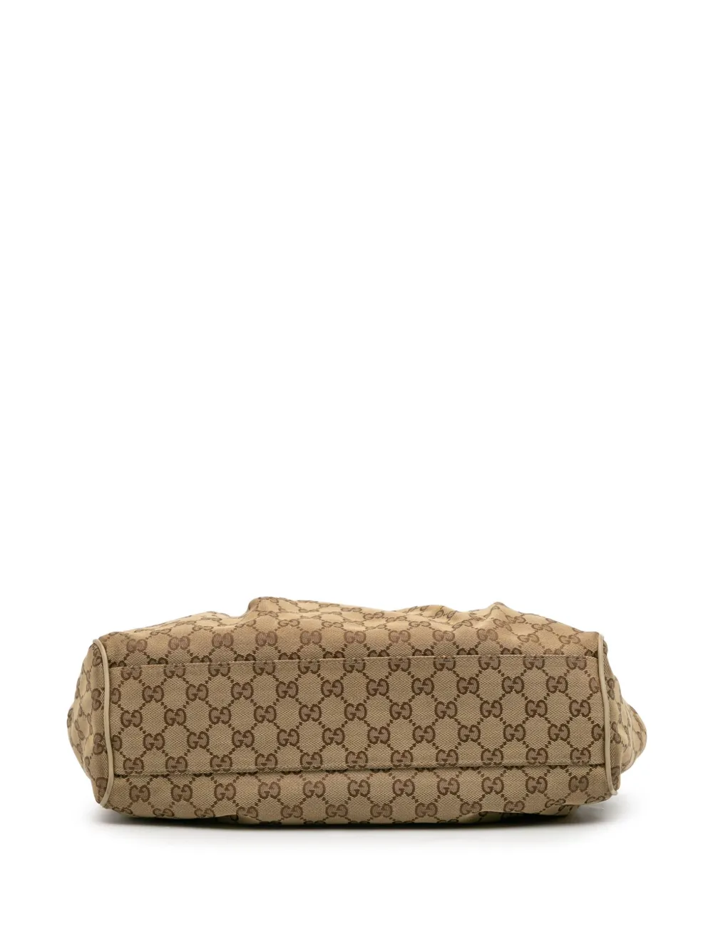 Pre-owned Gucci 2016-2025 Medium Gg Canvas Sukey Tote Bag In Brown