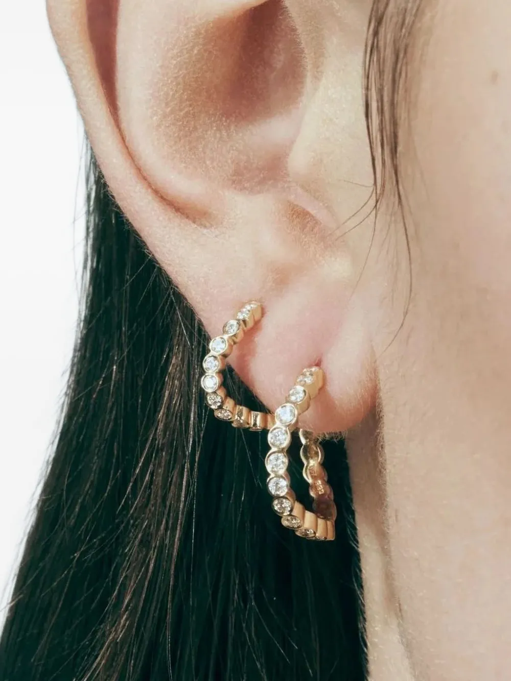 Sophie Bille Brahe diamond earring - Goud