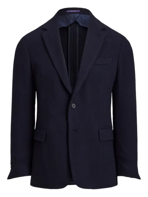 Ralph Lauren Purple Label Hadley open-weave single-breasted blazer