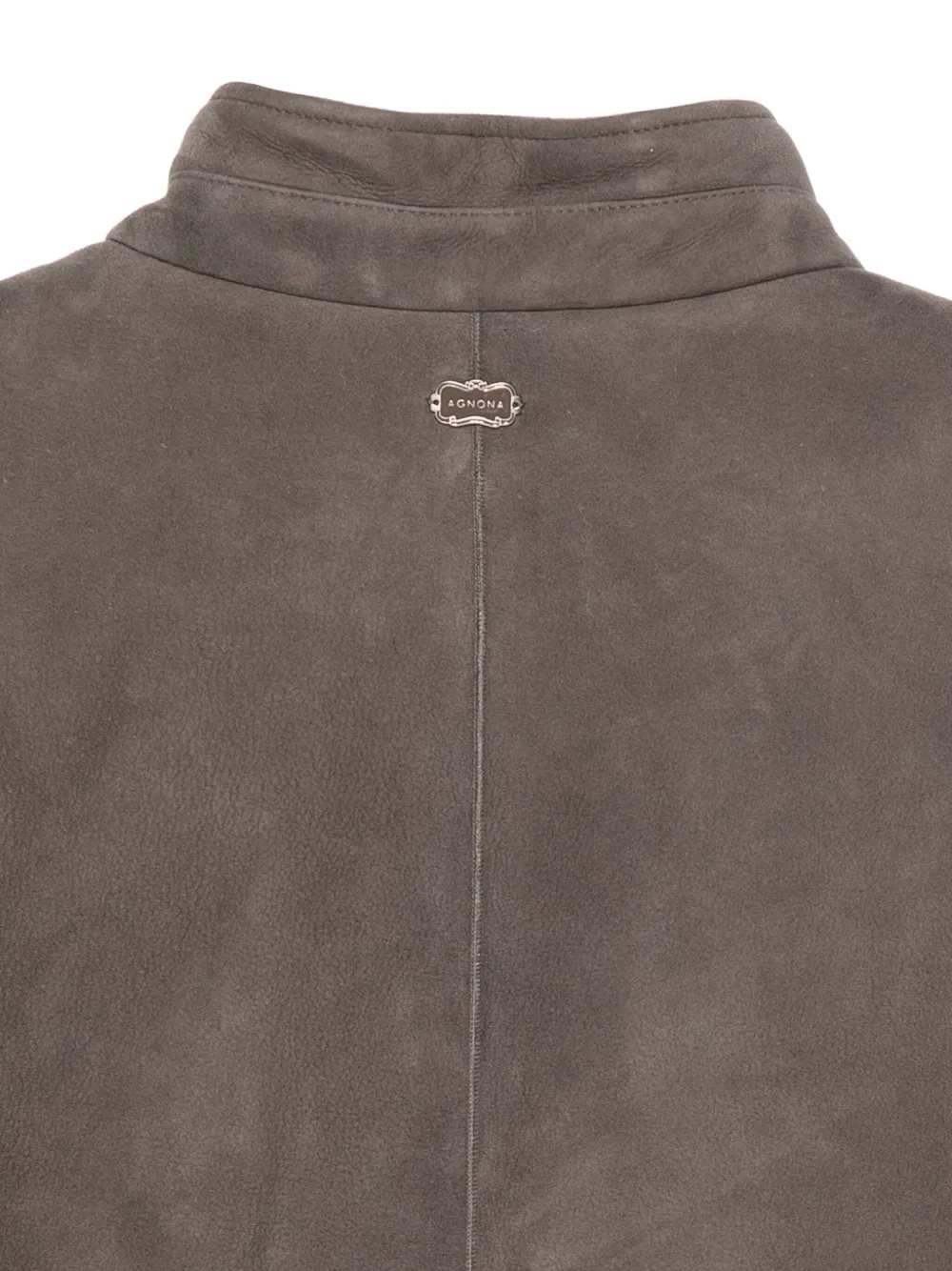  Agnona Buttoned Shearling Jacket - Brown 