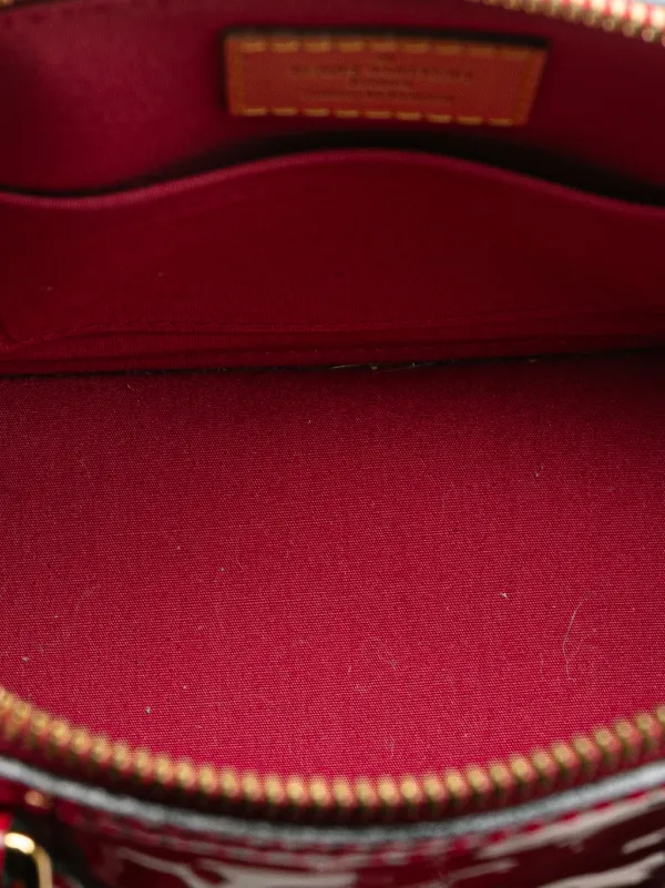 Louis Vuitton Pre-Owned 2013 Monogram Vernis Alma BB Satchel | Red