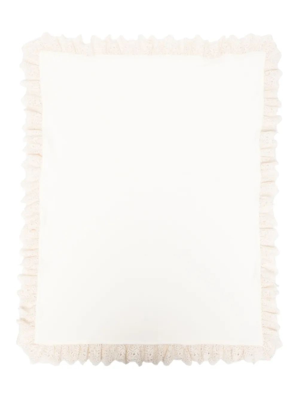 JESURUM BABY ruffle-trim blanket - Bianco