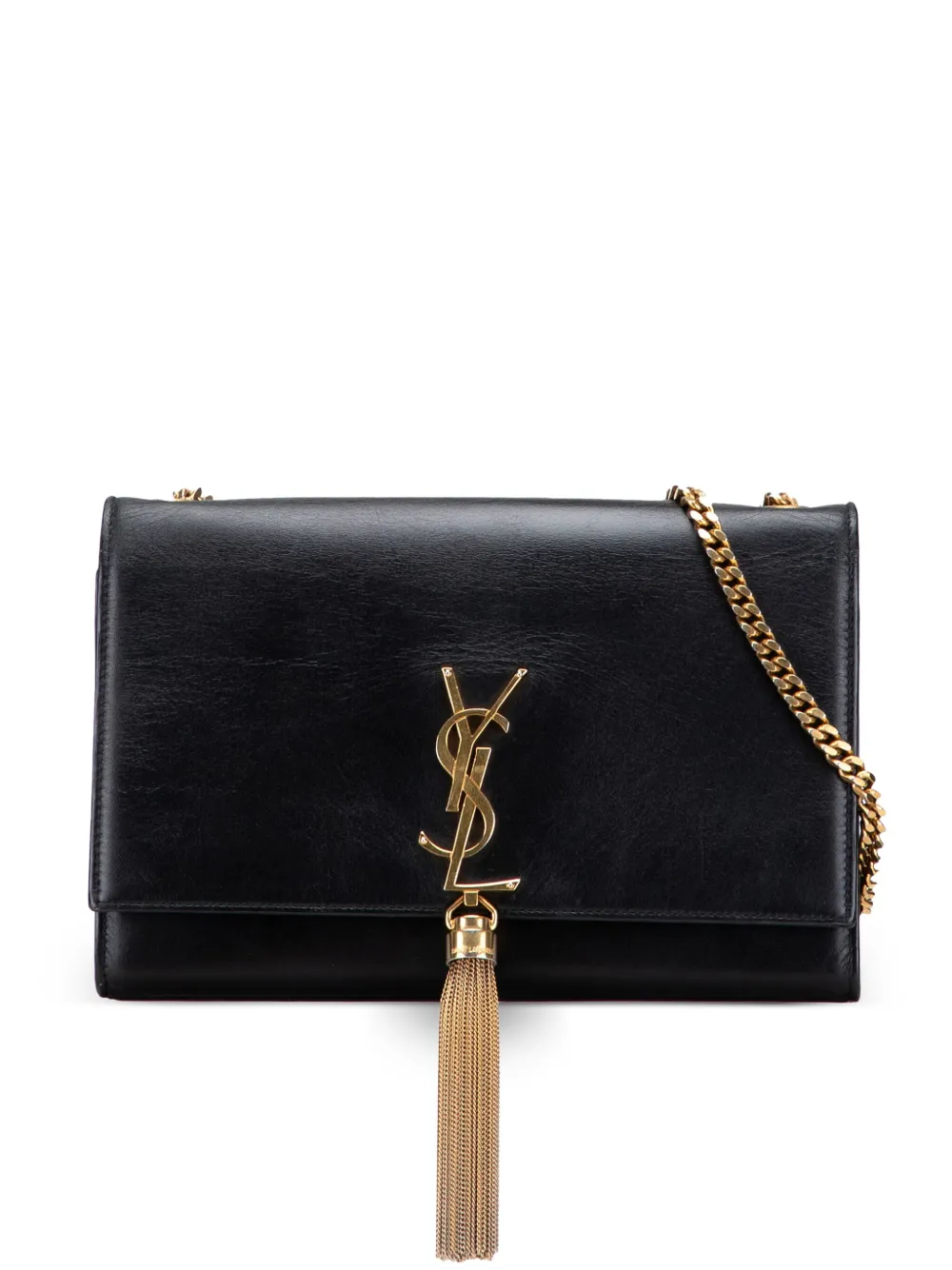 Saint Laurent Pre-Owned 2014 ミディアム スムースカーフ クラシック モノグラム ケイト タッセル Saint Laurent Pre-Owned 2014 ミディアム スムースカーフ クラシック モノグラム ケイト タッセル