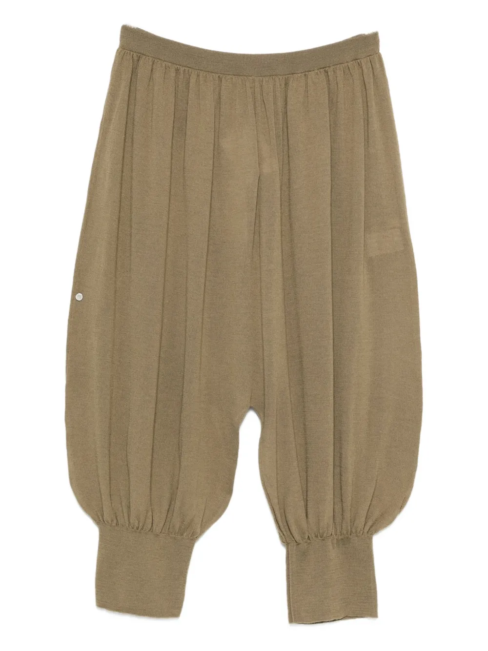 Paloma Wool Merino Wool Palazzo Trousers In Green