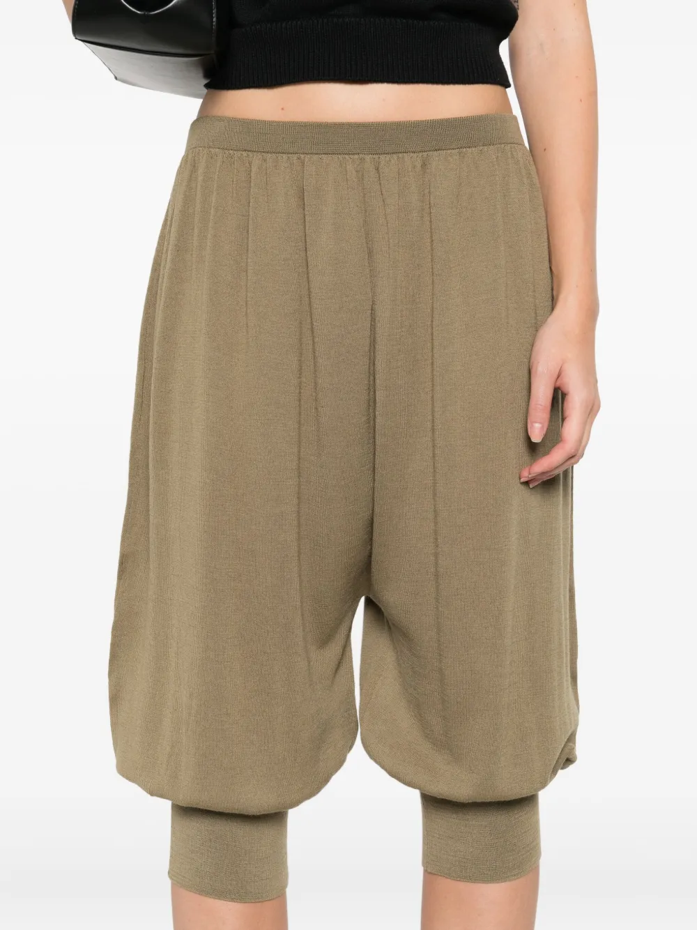 Paloma Wool Merino Wool Palazzo Trousers In Green