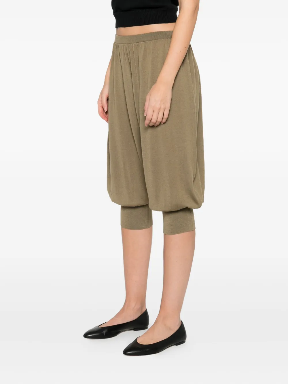 Paloma Wool Merino Wool Palazzo Trousers In Green