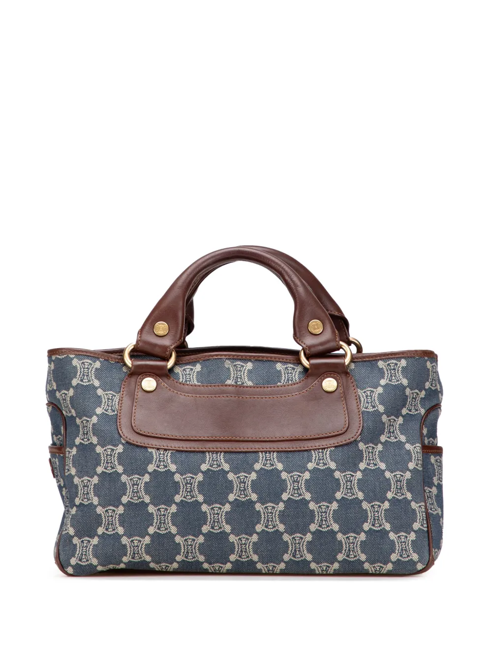 Celine Pre-Owned 2000 マカダム デニム ブギー ハンドバッグ - ブルー Celine Pre-Owned 2000 マカダム デニム ブギー ハンドバッグ - ブルー