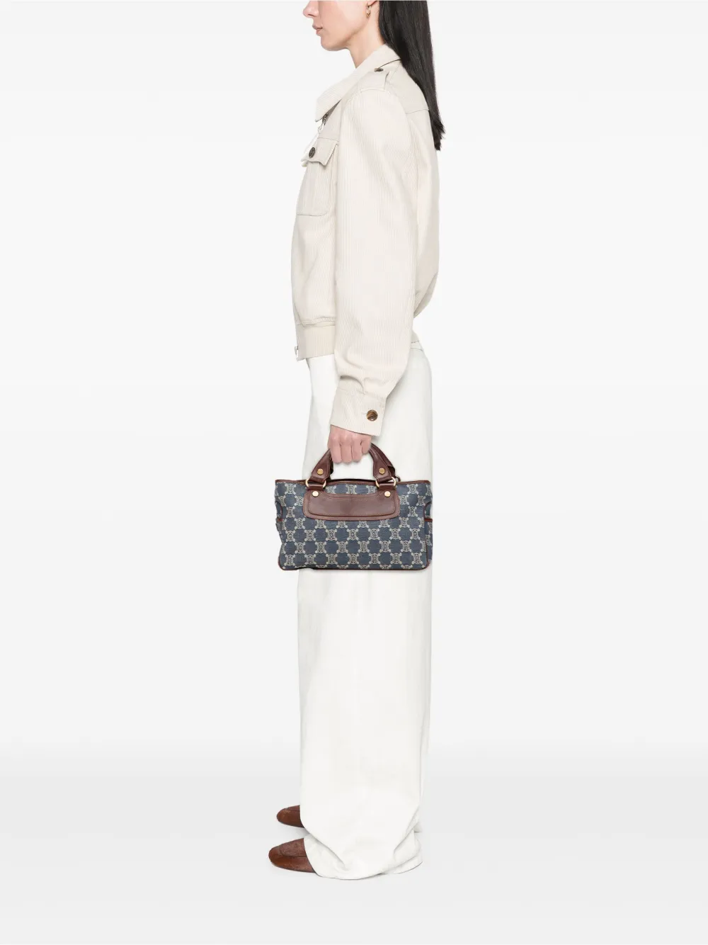 Celine Pre-Owned 2000 Macadam Denim Boogie handbag | Pre-Owned | Image 2