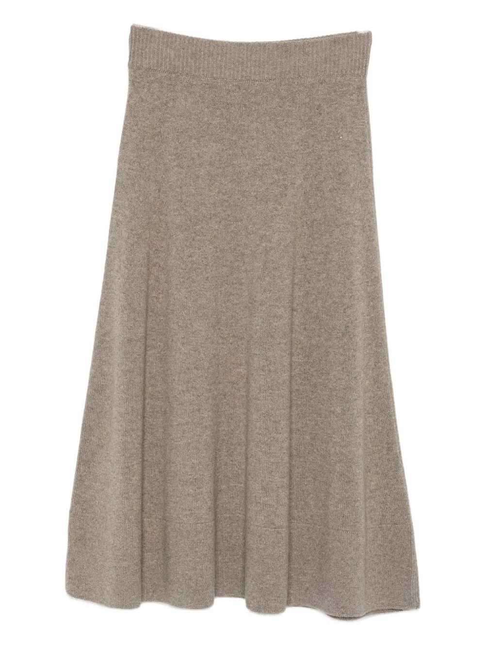 Agnona Fine-knit Skirt In Gray