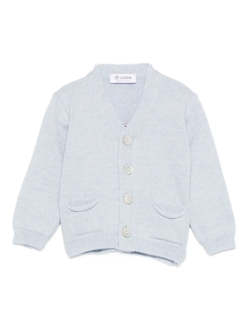 Jesurum Baby Button-up Cardigan In Blue