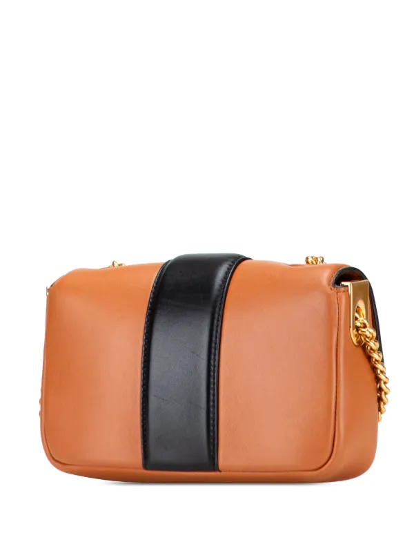 Fendi Pre-Owned 2010-2025 ミニ バイカラー ナッパ アポロ チェーン 