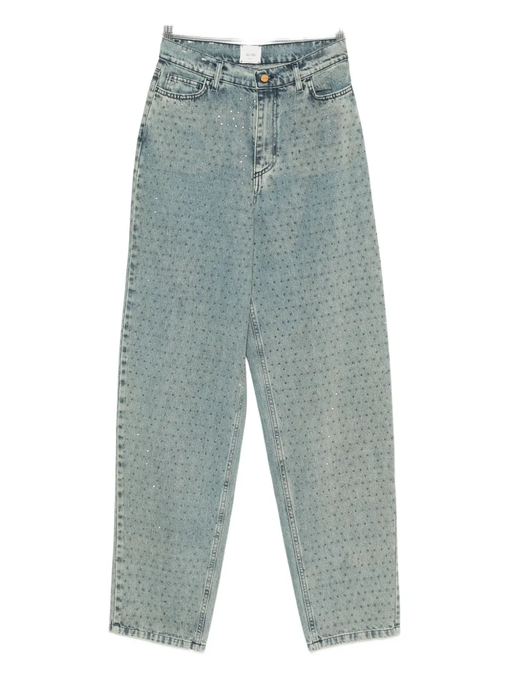 Alysi Rhinestone-embellished Jeans In Blue
