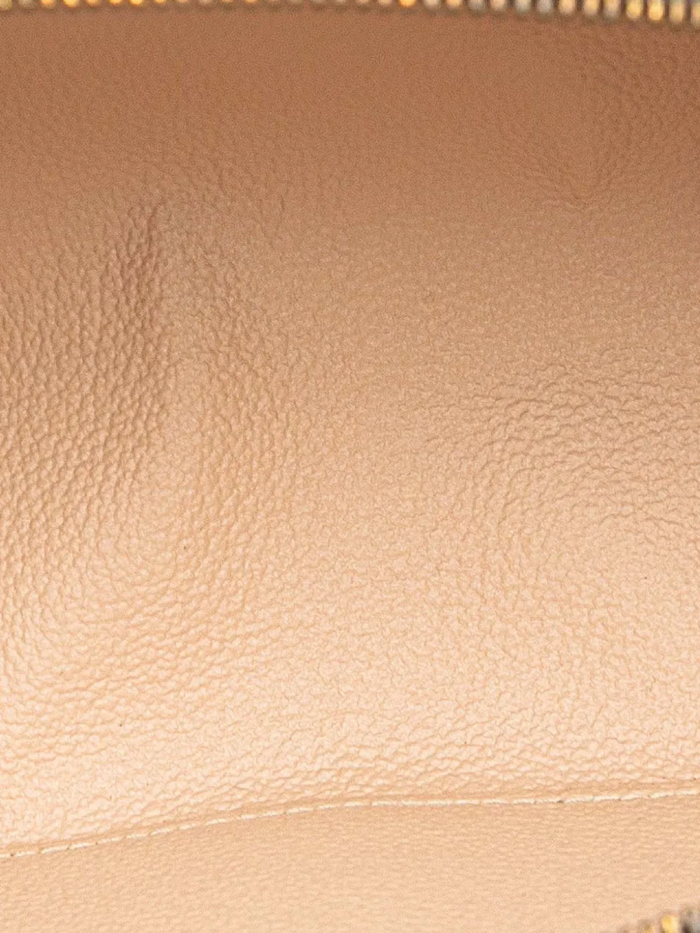 Pre-owned Louis Vuitton 2008 Monogram Trousse Demi Ronde Cosmetic Pouch In Brown