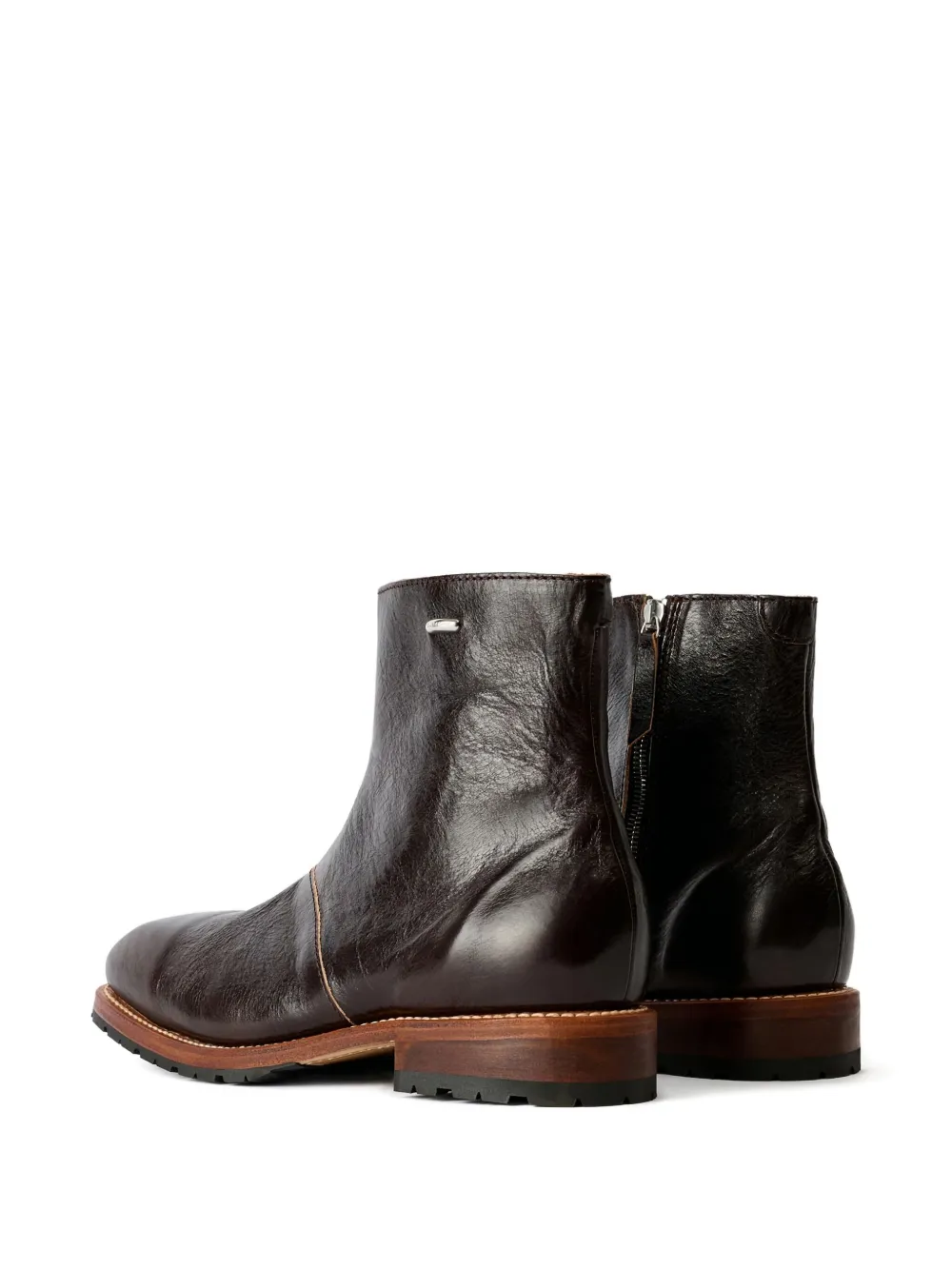 OUR LEGACY Engine laarzen met rits Bruin