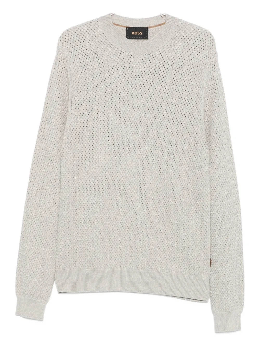 Hugo Boss Crew-neck Sweater In Neutral