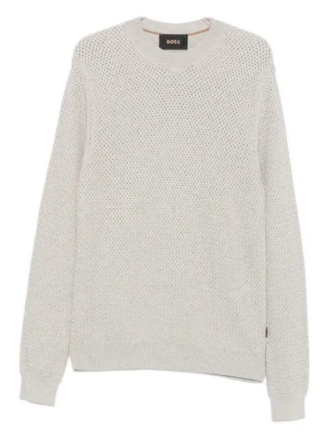 BOSS jersey con cuello redondo