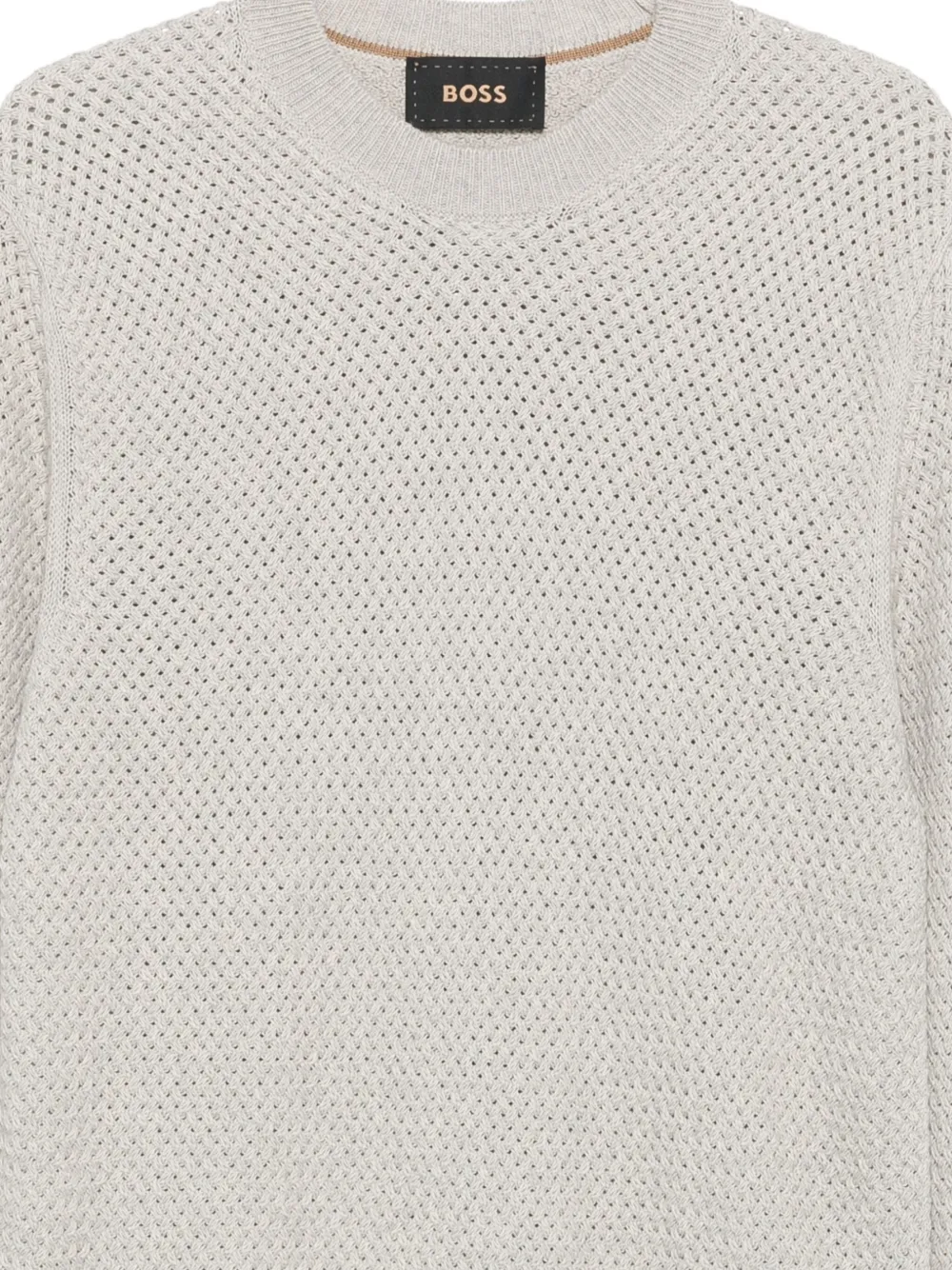 BOSS Trui met ronde hals Grijs