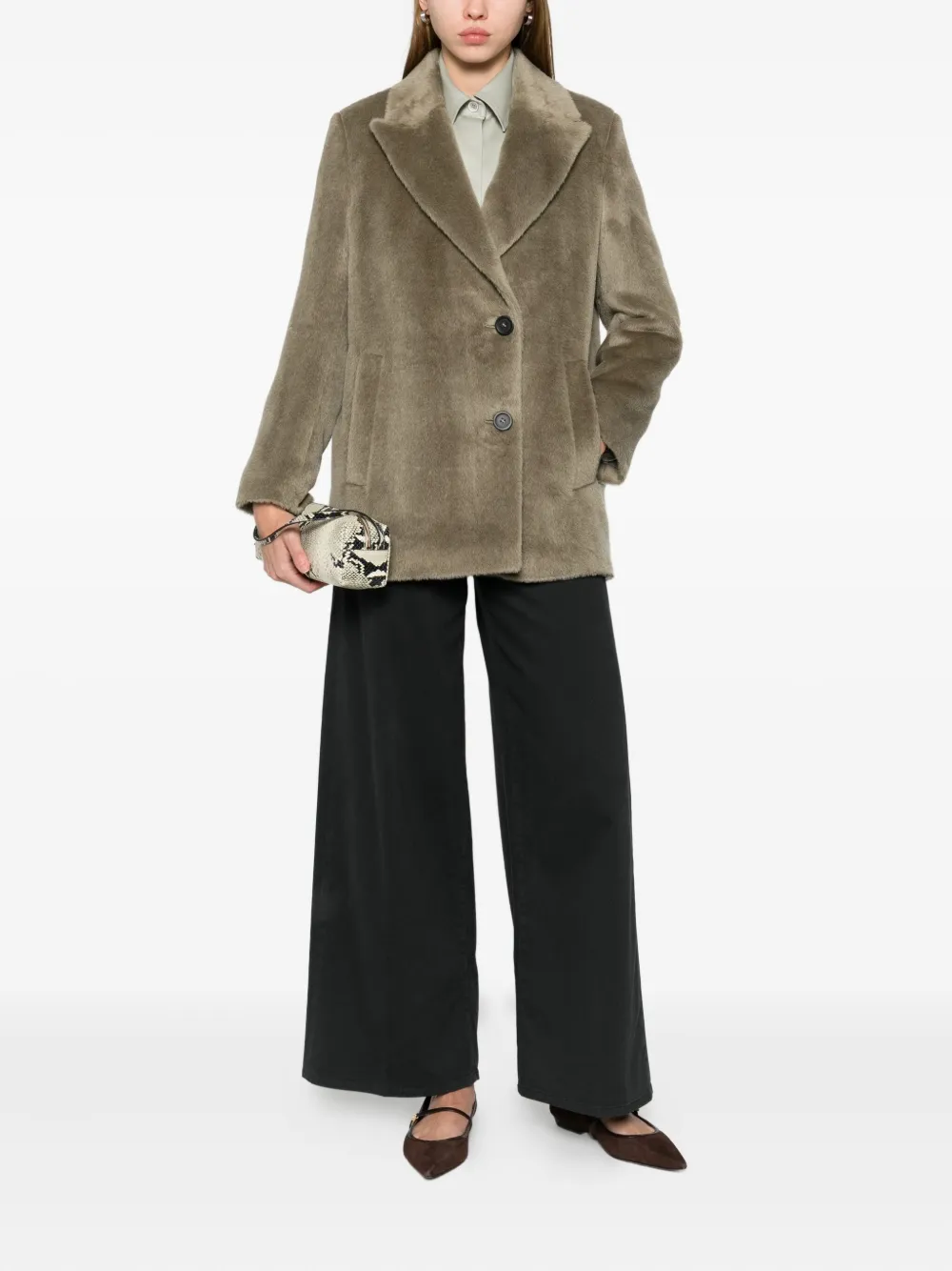 Peserico peak-lapels coat | Single Breasted Coats | Image 2
