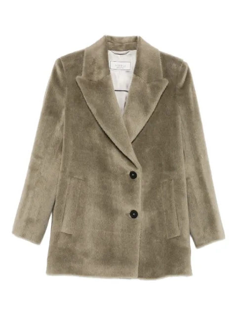 Peserico peak-lapels coat 