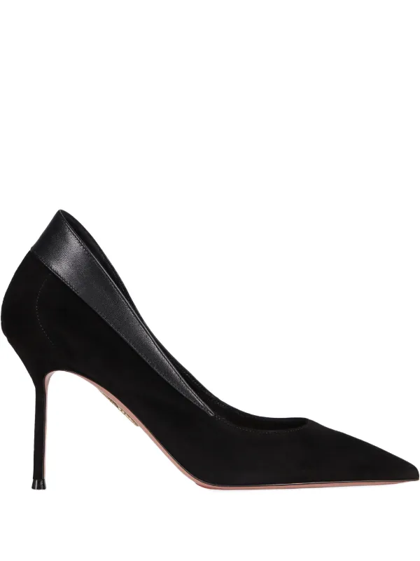 Aquazzura 85mm Guanto Pointed Pumps in Black