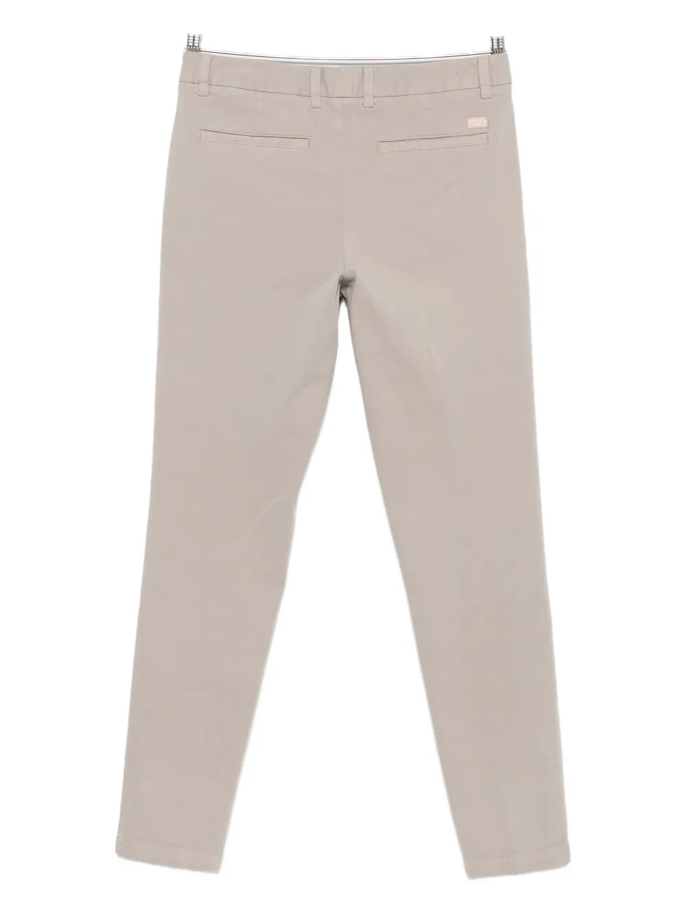 Hugo Boss Stretch Twill Trousers In Neutral