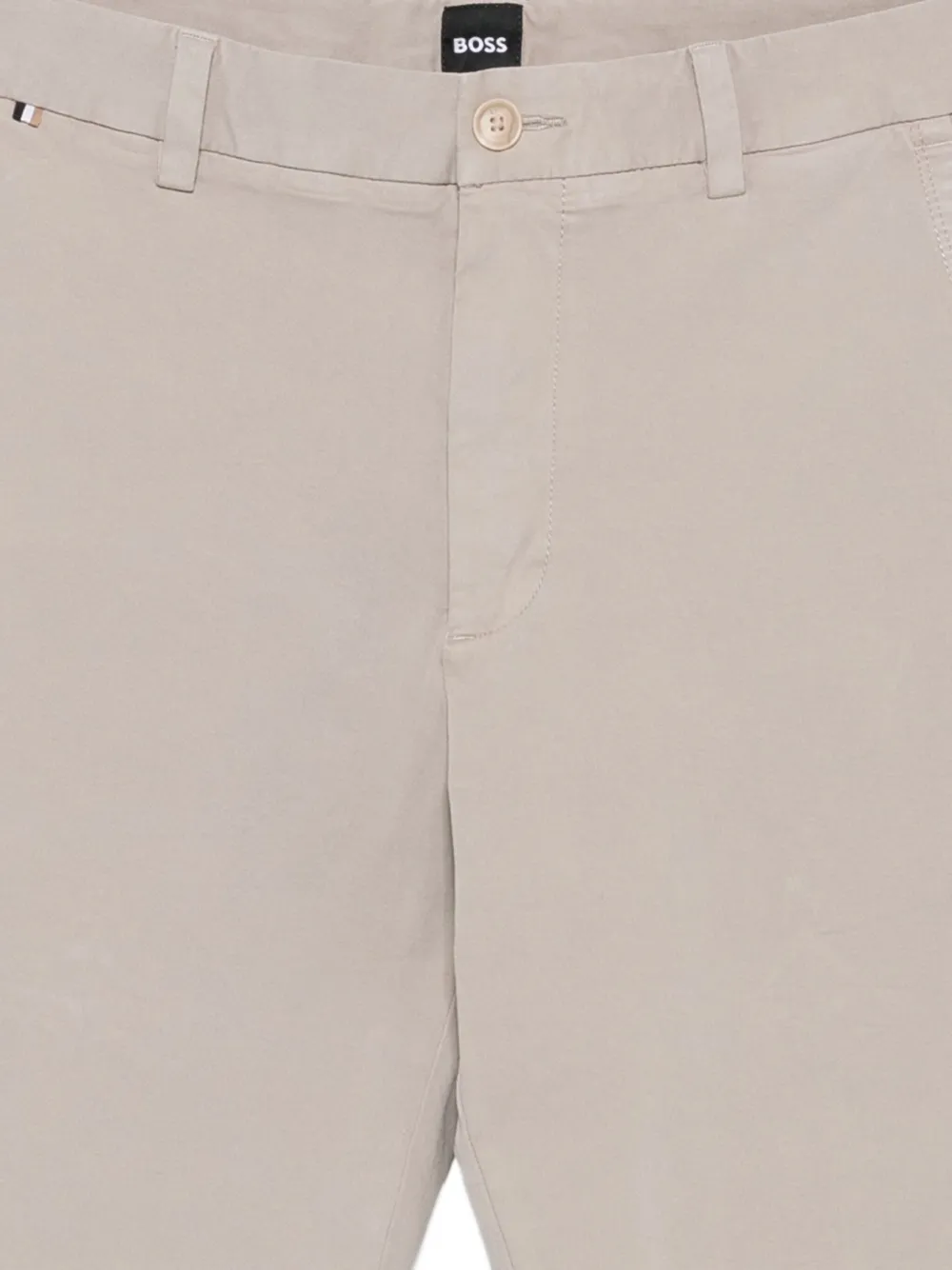 BOSS Stretch twill broek Beige