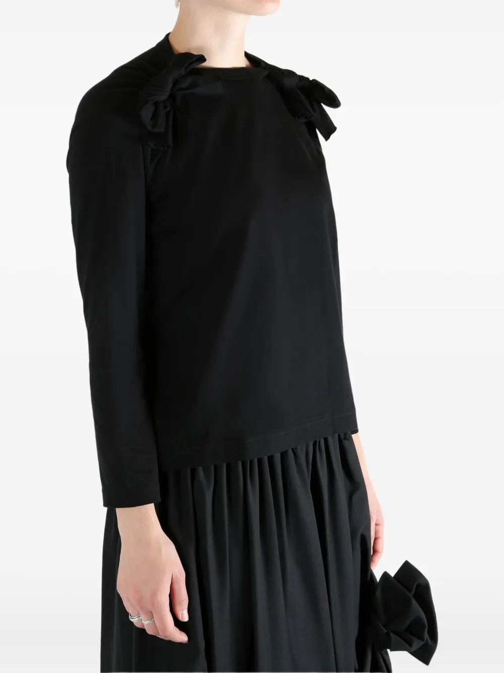 Comme des Garçons TAO Top met strik Zwart