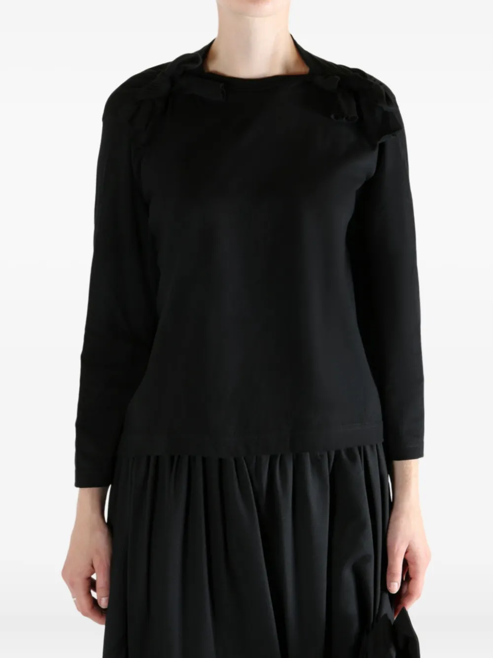 Comme des Garçons TAO Top met strik Zwart