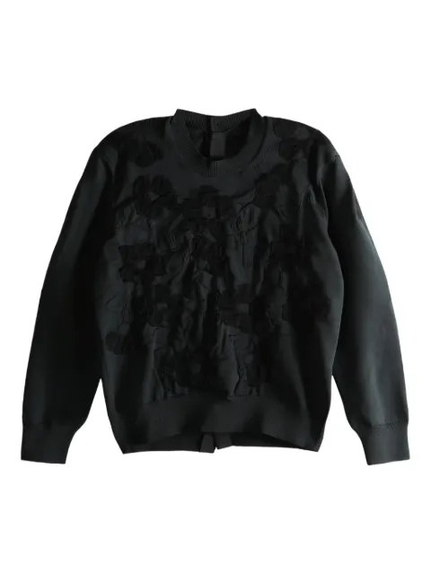 Comme des Garçons TAO suéter con aplique floral