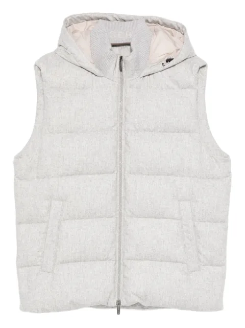 Peserico hooded quilted gilet